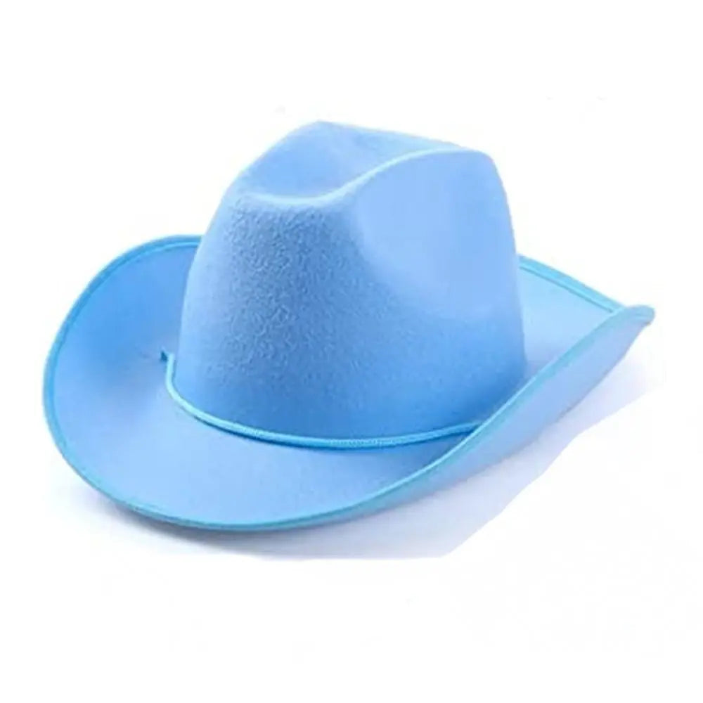Cowboy Hat Women Men Cowboy Accessory Felt Princess Hat Bachelorette Party Hat Costume Party Cosplay Cowgirl Hat Performance