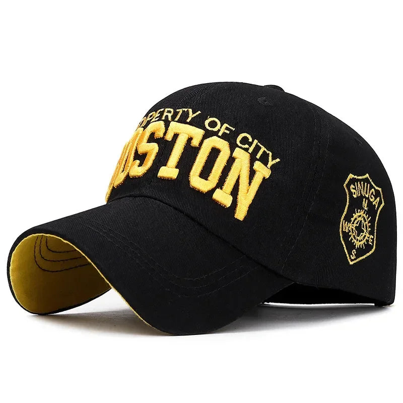 BOSTON Embroidered Baseball Caps for Men Women Snapback Hats Designer Cap Men Gorras Hombre Originales Men Golf Hat Trucker Hat
