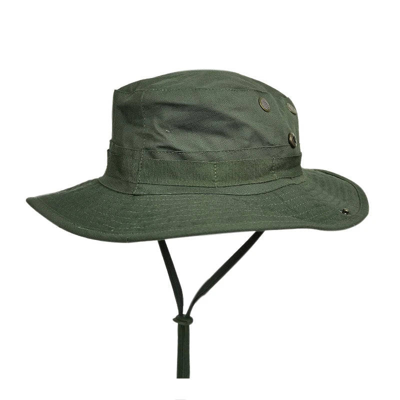 Camouflage Boonie Hat Wide Brim Men Women Sun Hat Outdoor Hiking Fishing Hunting Sports Caps Foldable Soft Hat
