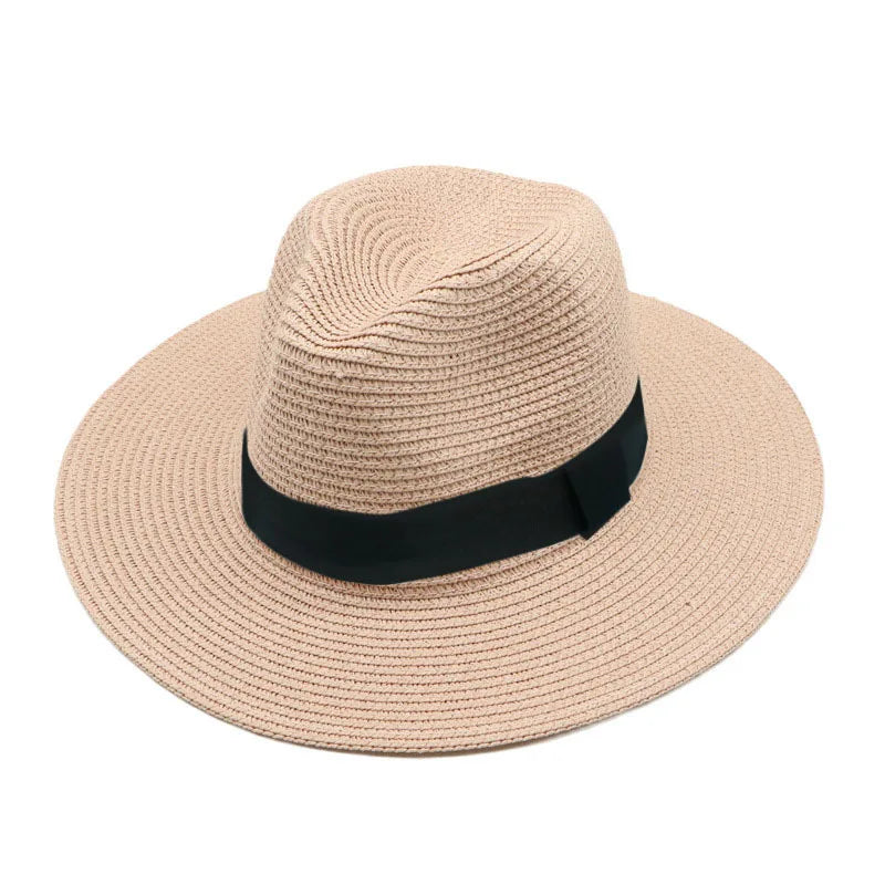 Panama Straw Hat Men Summer Straw Hat Wide-brimmed Outdoor Sun Visor Beach Hat