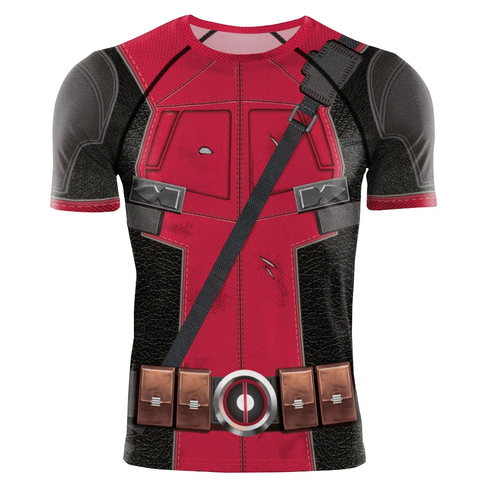 Wolverine T-Shirt Deadpool Shirt Men Tanks Halloween Cosplay Costume Hero Long Sleeved Tees Tanks Men Top Carnival Party Outfit