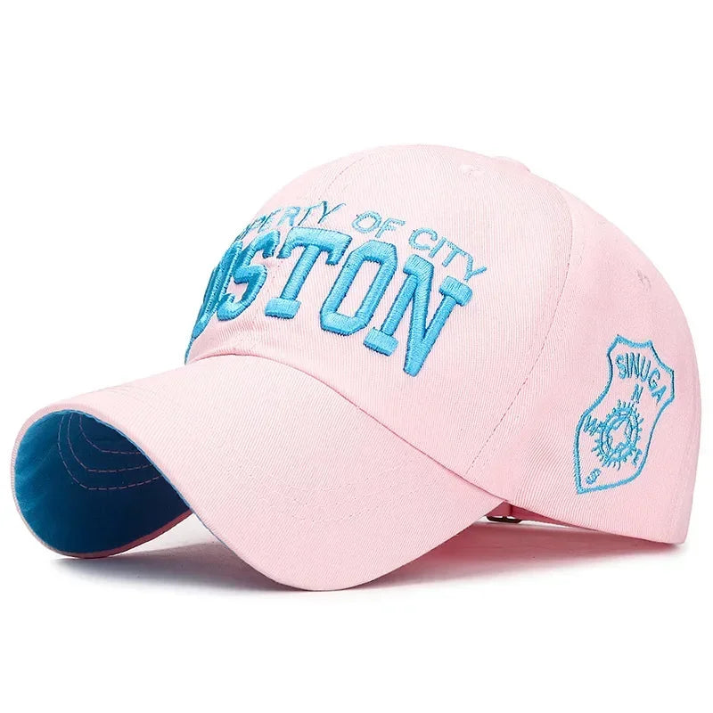 BOSTON Embroidered Baseball Caps for Men Women Snapback Hats Designer Cap Men Gorras Hombre Originales Men Golf Hat Trucker Hat