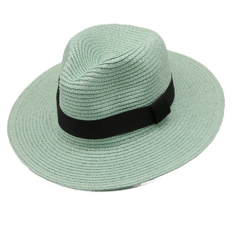 Panama Straw Hat Men Summer Straw Hat Wide-brimmed Outdoor Sun Visor Beach Hat