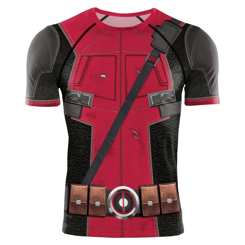 Wolverine T-Shirt Deadpool Shirt Men Tanks Halloween Cosplay Costume Hero Long Sleeved Tees Tanks Men Top Carnival Party Outfit