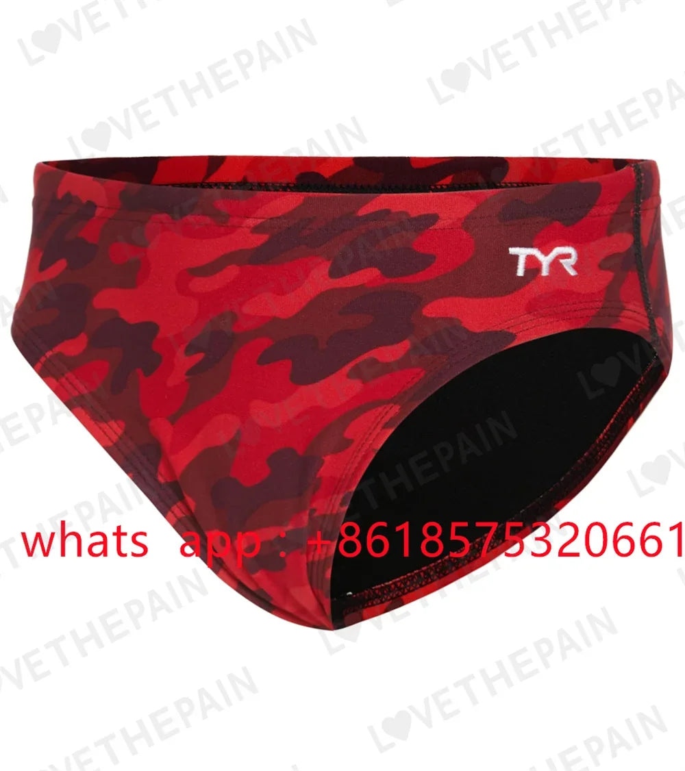 Men's Camo Racer Brief Swimsuit Triangular Swimming Trunks Trunks Swim Surf Trunks Beach Short Surf Summer Swimming Jammer 2023