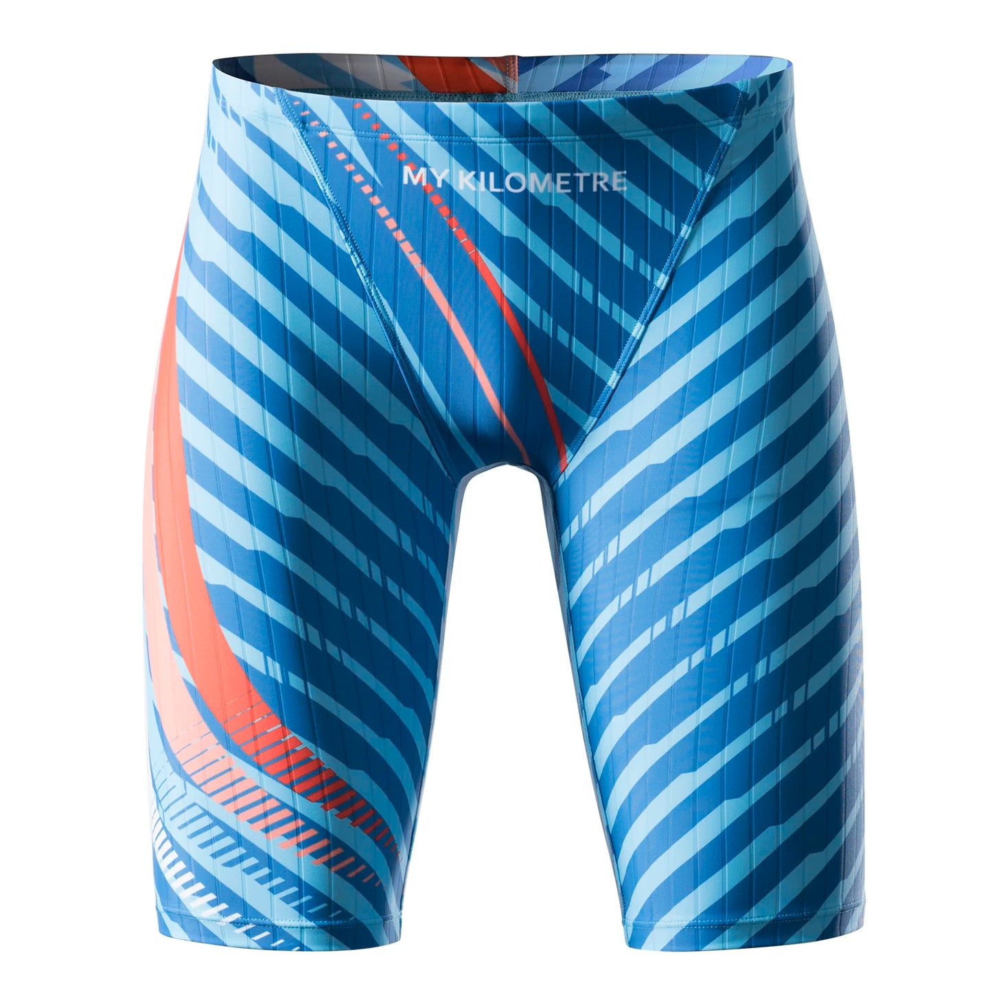 MY KILOMETRE Mens Swimsuit Jammer Endurance Athletic Training Swimsuit Racing Swimming Trunks Shorts Swimwear Men Swim Jammers