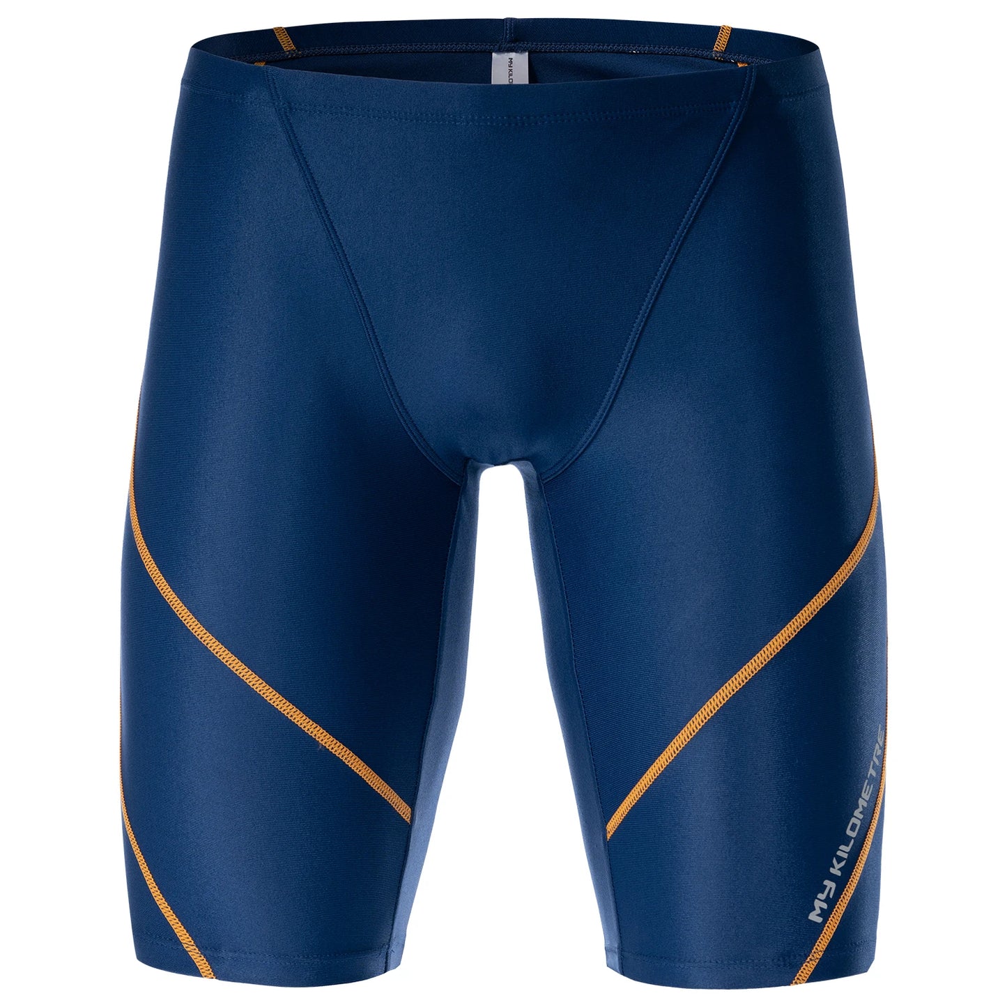 MY KILOMETRE Mens Swimsuit Jammer Endurance Athletic Training Swimsuit Racing Swimming Trunks Shorts Swimwear Men Swim Jammers