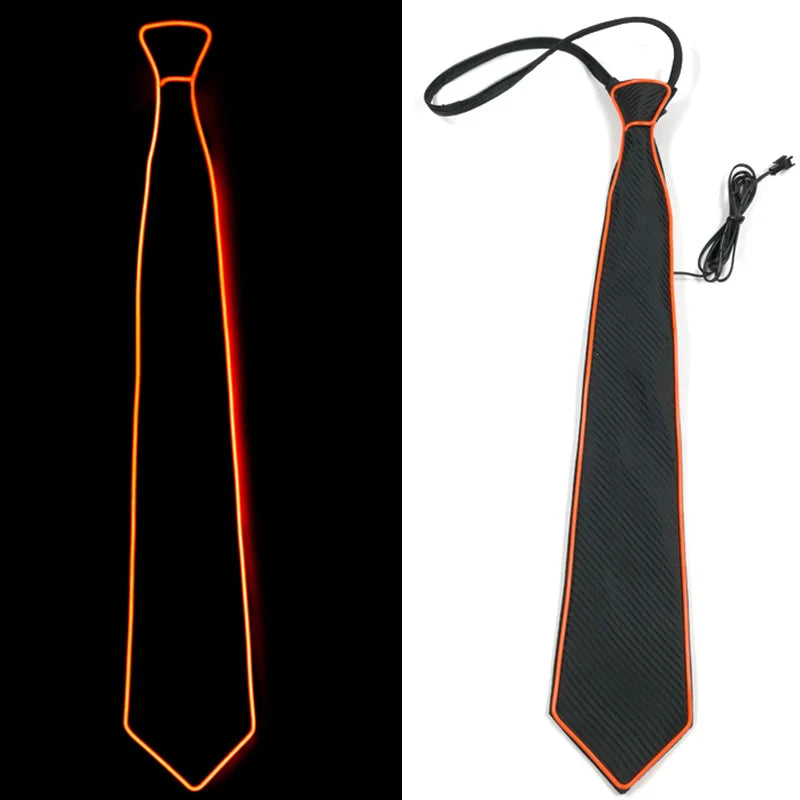 light up Men's hat and tie Led luminous Funny hat glowing Top Hat for Fluorescent club dance show props performances costumes