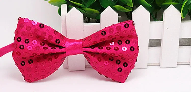 Fashion Boy Girl Men Woman Sequin Hat Bow Tie Gloves Cowboy Birthday Party Cap Jazz Dance Show Props Costume Wedding Festival