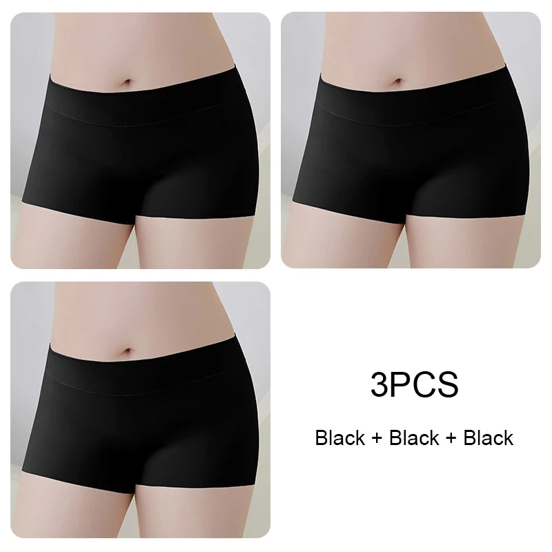 Boxer Women Seamless Panties Plus Size Shorts Safety Short Pants Shorts Under the Skirt Underwear for Women Women's Panties Set