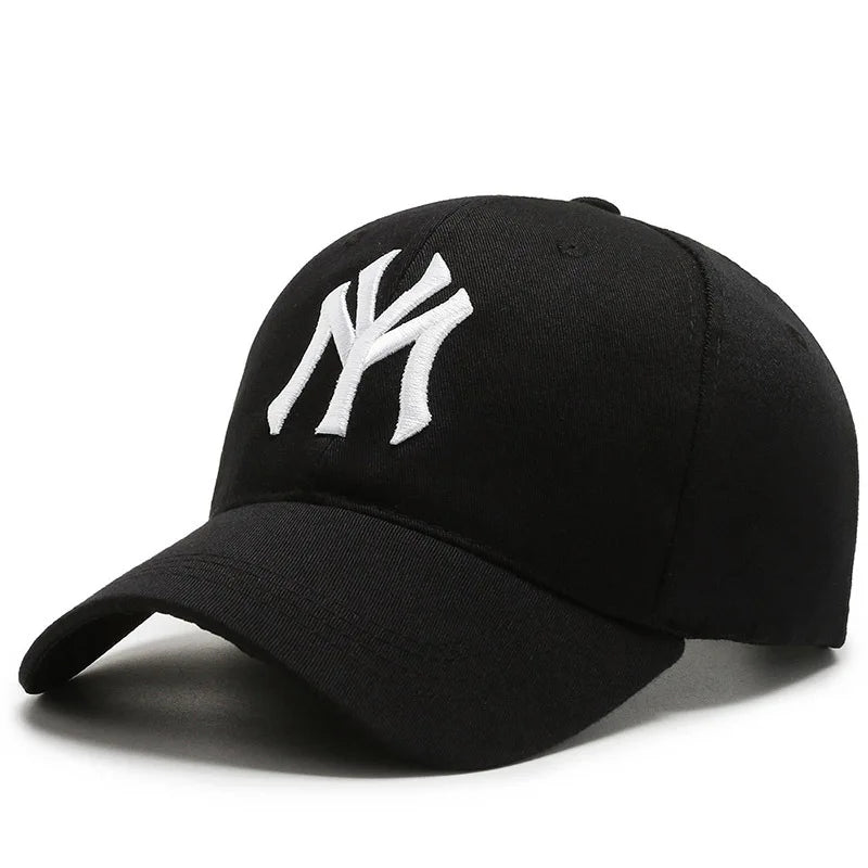 Fashion Korean Letter MY Baseball Cap 3D Embroidery Dad Hat Men Women Summer Sun Visor Caps Fishing Hat Unisex-Teens Hip Hop Hat