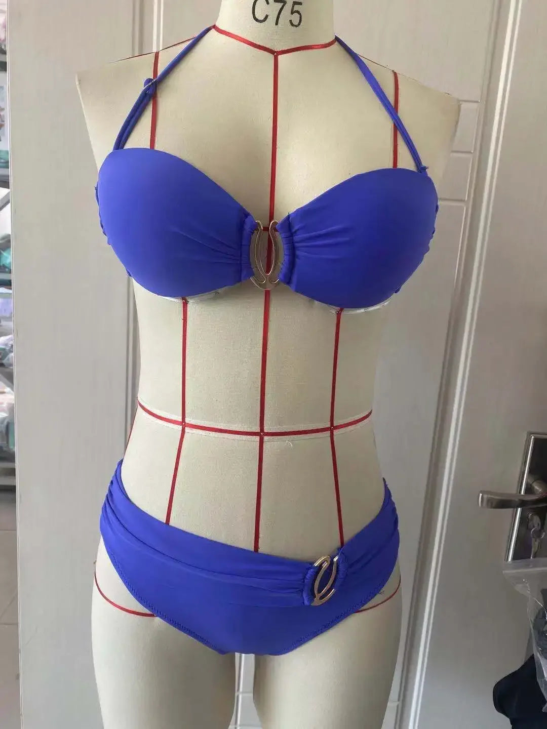 2023 Women Sexy Bikini Set Push Up Female Swimsuit Swimwear Swim Separate Two Piece Brazilian Bathing Suit Large Plus Size XXL