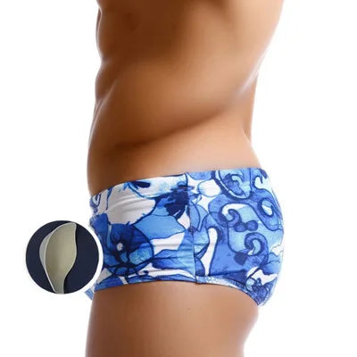 SeSexy Swim Trunks Men Swimwear Men Push Up Swim Briefs Rainbow Swimming Trunks Men Beach Swim Shorts Mens Bikini Swimwear Sunga