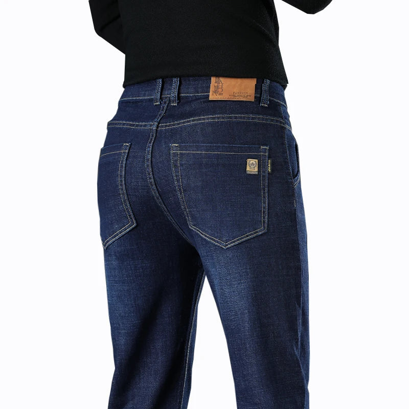 Men's Classic Jeans Jean Homme Pantalones Hombre Men Spijkerbroek Mannen Soft Black Biker Masculino Denim Overalls Men's Pants