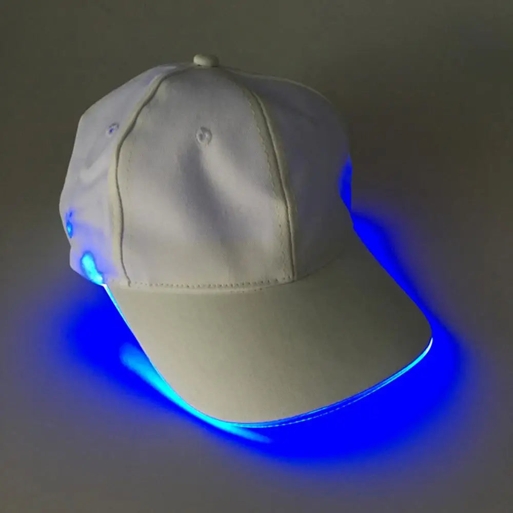 LED Up Baseball Caps Hip Hop Luminous Hat Christmas Party Peaked Cap Glowing Hat Might Club Bar Party Sport Women Men Visors