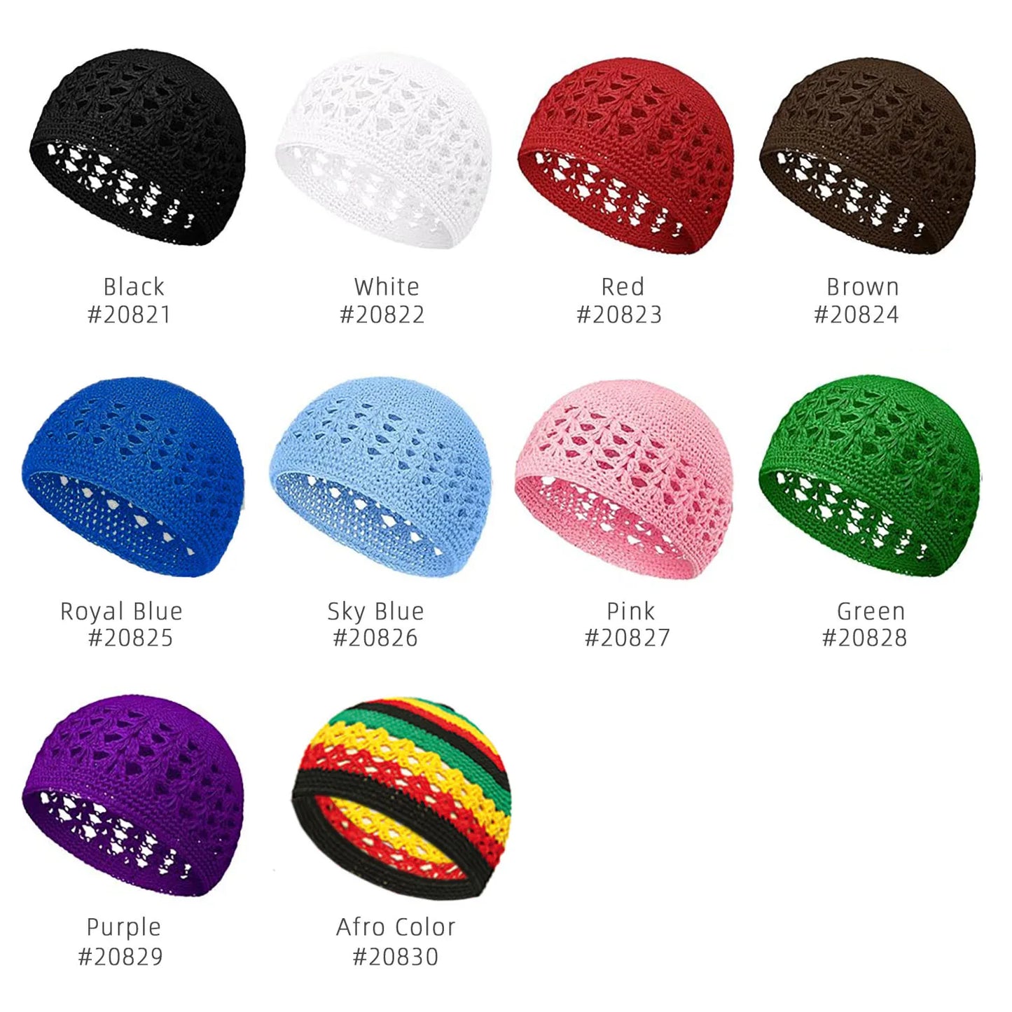 Crochet Beanie Hat Brimless Beanie Hat Muslim Men's Hat Knitted Elastic Crochet Hat Autumn And Winter Warm Hat