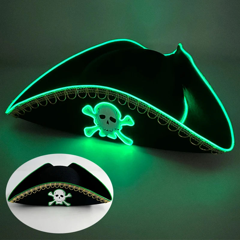 LED Western Cowboy Hat Cowgirl Hat Retro EL Wire Light Brim Jazz Top Hat Bride Cowboy Hat Cosplay Cowboy Costume For Women Men