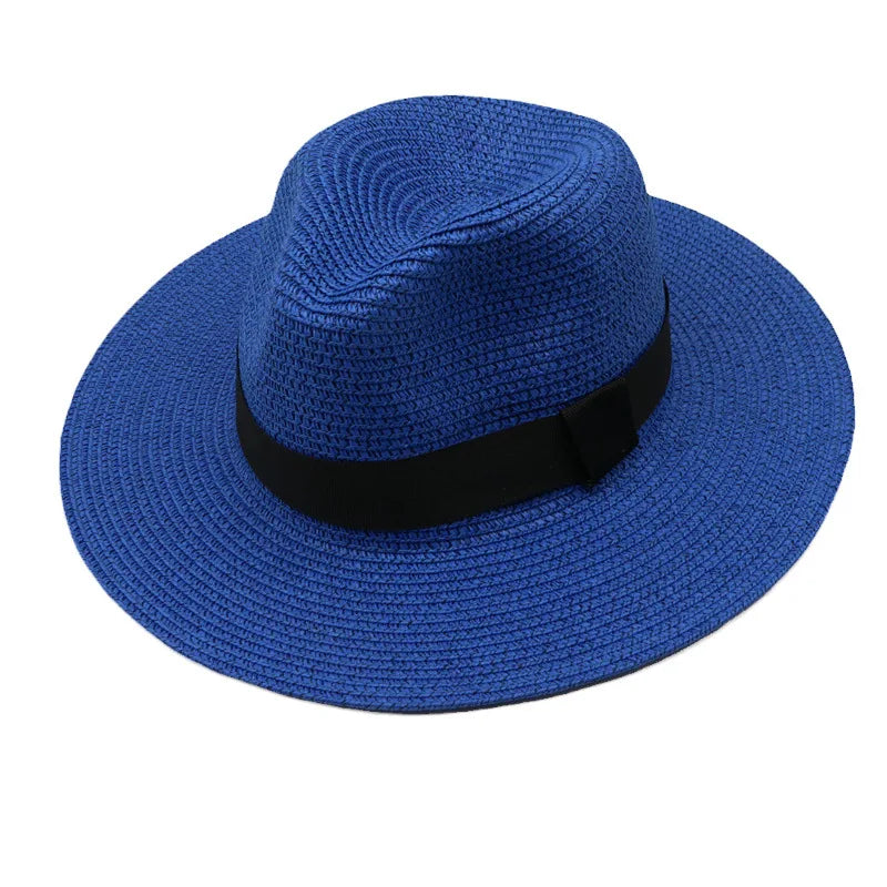 Panama Straw Hat Men Summer Straw Hat Wide-brimmed Outdoor Sun Visor Beach Hat