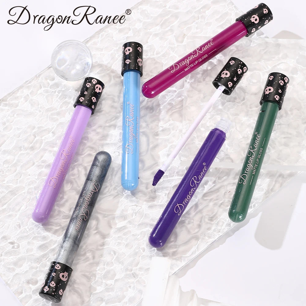 Colored Lip Gloss, Lip Glaze, Test Tube Lip Glaze, Lip Makeup, Easy to Color, Waterproof Matte Lip Gloss, Party Lip Makeup, Lip Gloss, Not Easy to Fade Lip Gloss