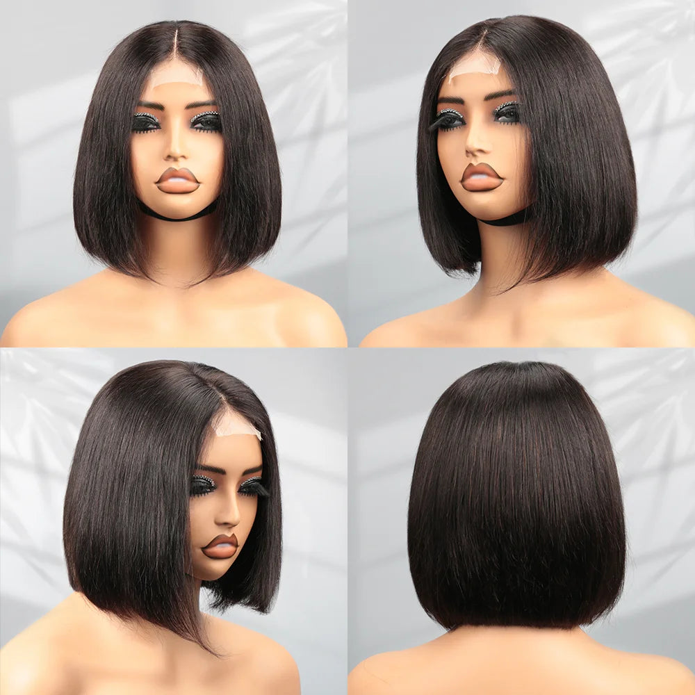 Glueless Wigs Human Hair Straight 13X4 Lace Front Human Hair Wig Natural Color BOB Wig Human Hair 4X6 2X6 4X4 Closure BOB Wigs