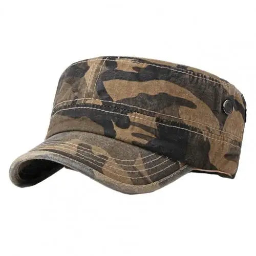 Men Camouflage Adjustable Flat Caps Sunscreen Baseball Hat for Outdoor Sports Hiking Dad Hat Trucker New Tactical Men's Cap-2021