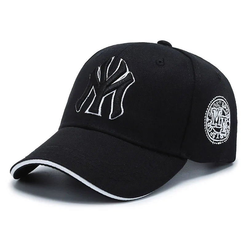Fashion Korean Letter MY Baseball Cap 3D Embroidery Dad Hat Men Women Summer Sun Visor Caps Fishing Hat Unisex-Teens Hip Hop Hat
