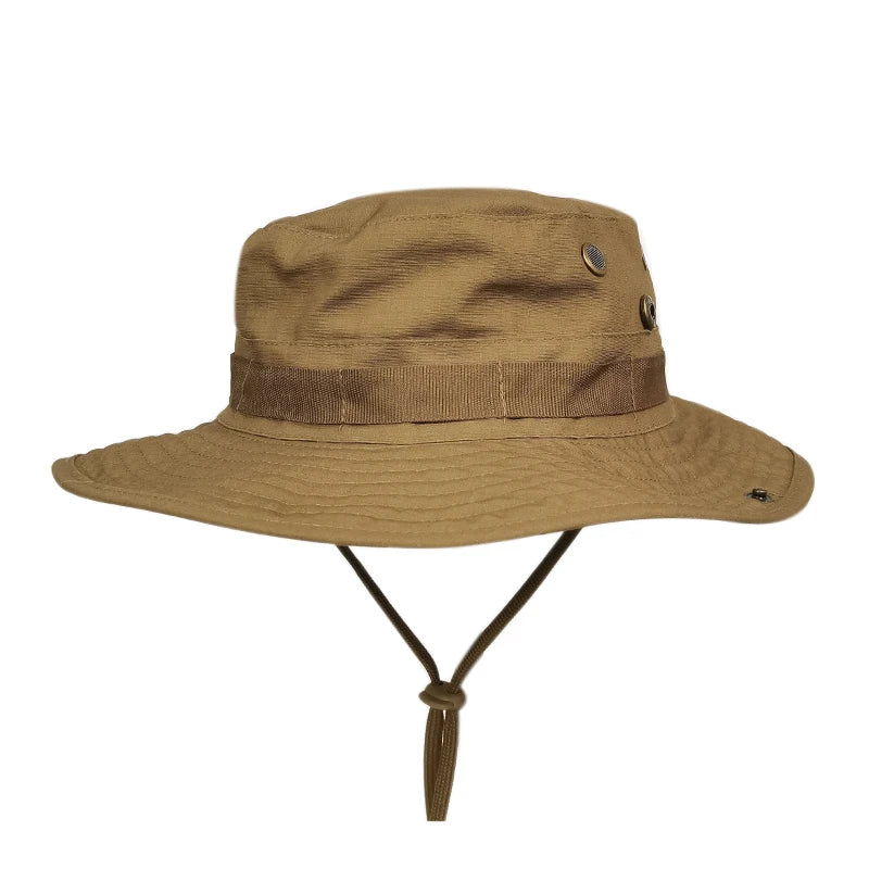 Camouflage Boonie Hat Wide Brim Men Women Sun Hat Outdoor Hiking Fishing Hunting Sports Caps Foldable Soft Hat