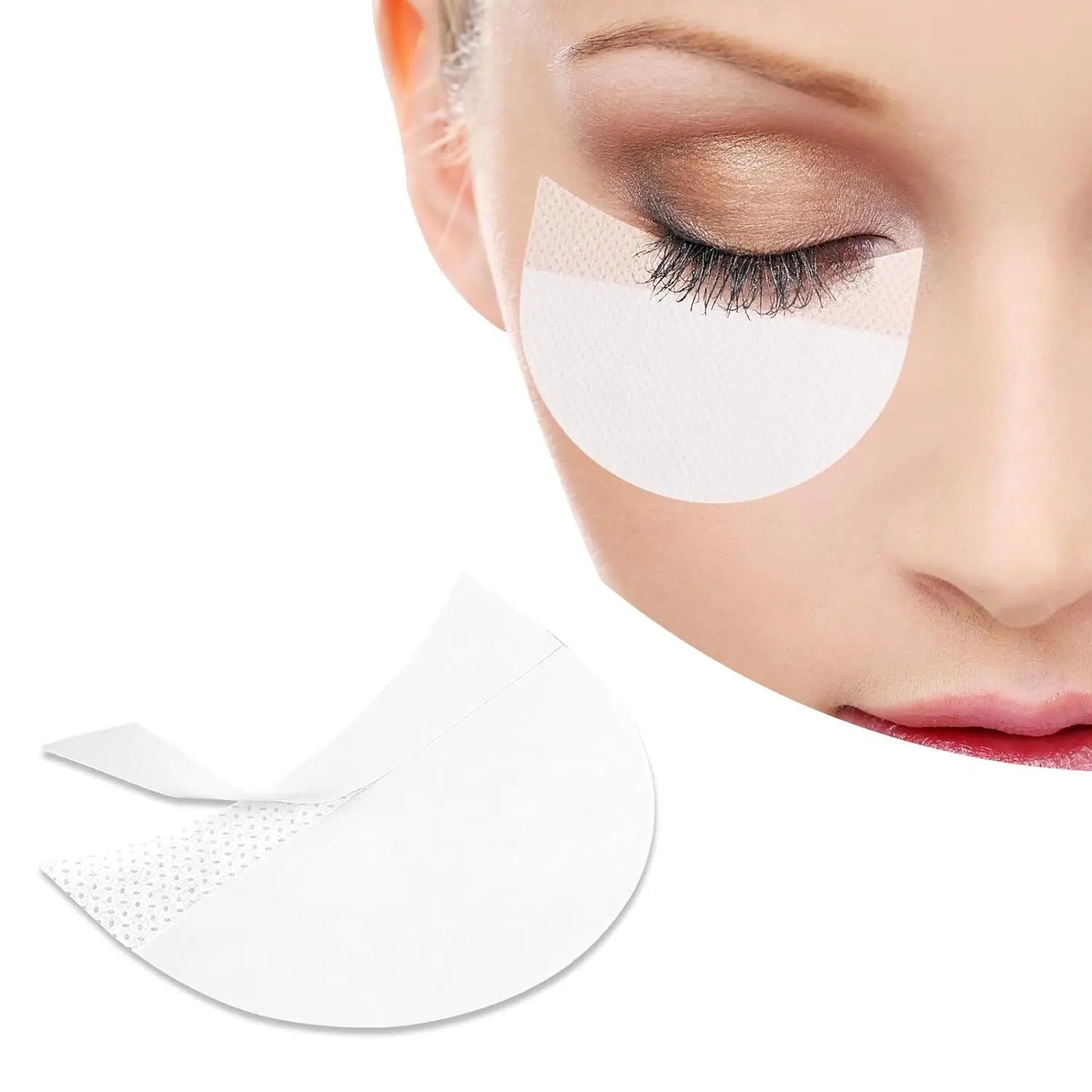 100PCS Eyeshadow Stickers Eyeshadow Tape For Eye Makeup Eyeshadow Shield Lint Free Eyeshadow Stencil Gel Pad Under Patches