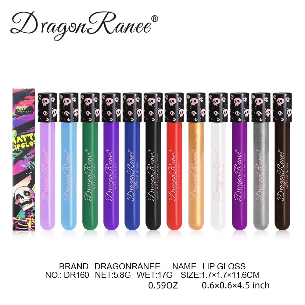Colored Lip Gloss, Lip Glaze, Test Tube Lip Glaze, Lip Makeup, Easy to Color, Waterproof Matte Lip Gloss, Party Lip Makeup, Lip Gloss, Not Easy to Fade Lip Gloss