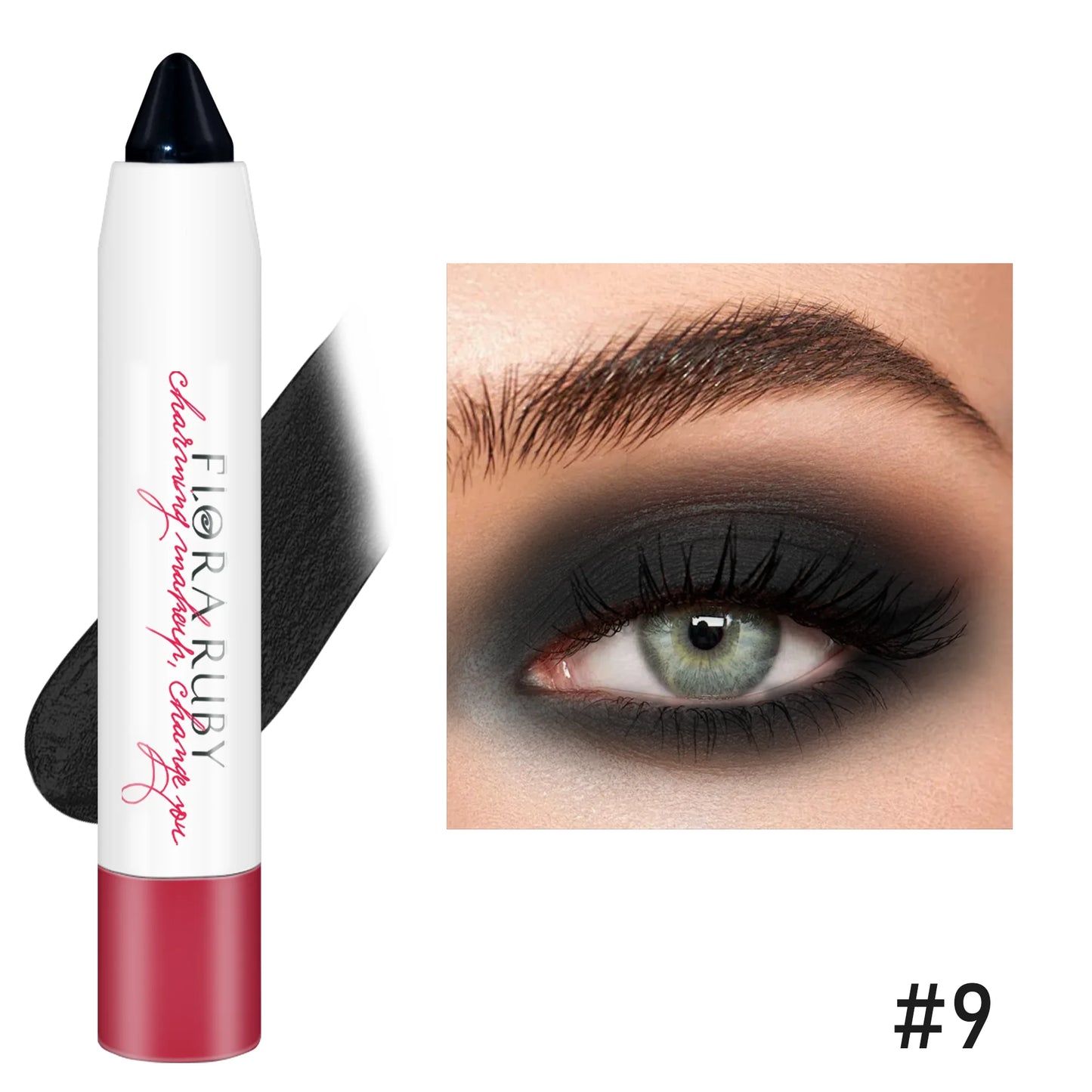 16 Colors Eyeshadow Stick Waterproof Eyeshadow Pencils Cream Eyeshadow Sticks Brown Metallic Eyeshadow Stick Pencil Long Lasting