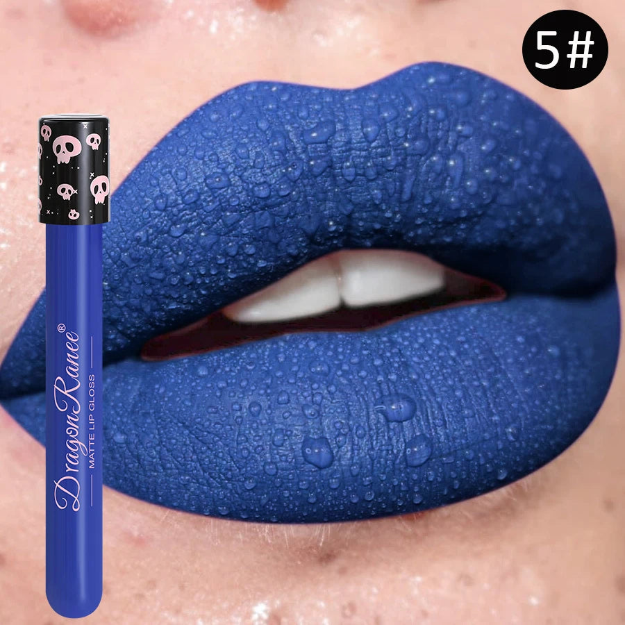 Colored Lip Gloss, Lip Glaze, Test Tube Lip Glaze, Lip Makeup, Easy to Color, Waterproof Matte Lip Gloss, Party Lip Makeup, Lip Gloss, Not Easy to Fade Lip Gloss