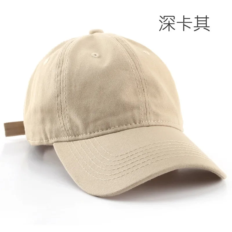 Men's Solid Color Baseball Cap Ladies Hat Men's Hat Outdoor Sports Mountaineering Hat Snapback Embroidery Sun-Proof Cap