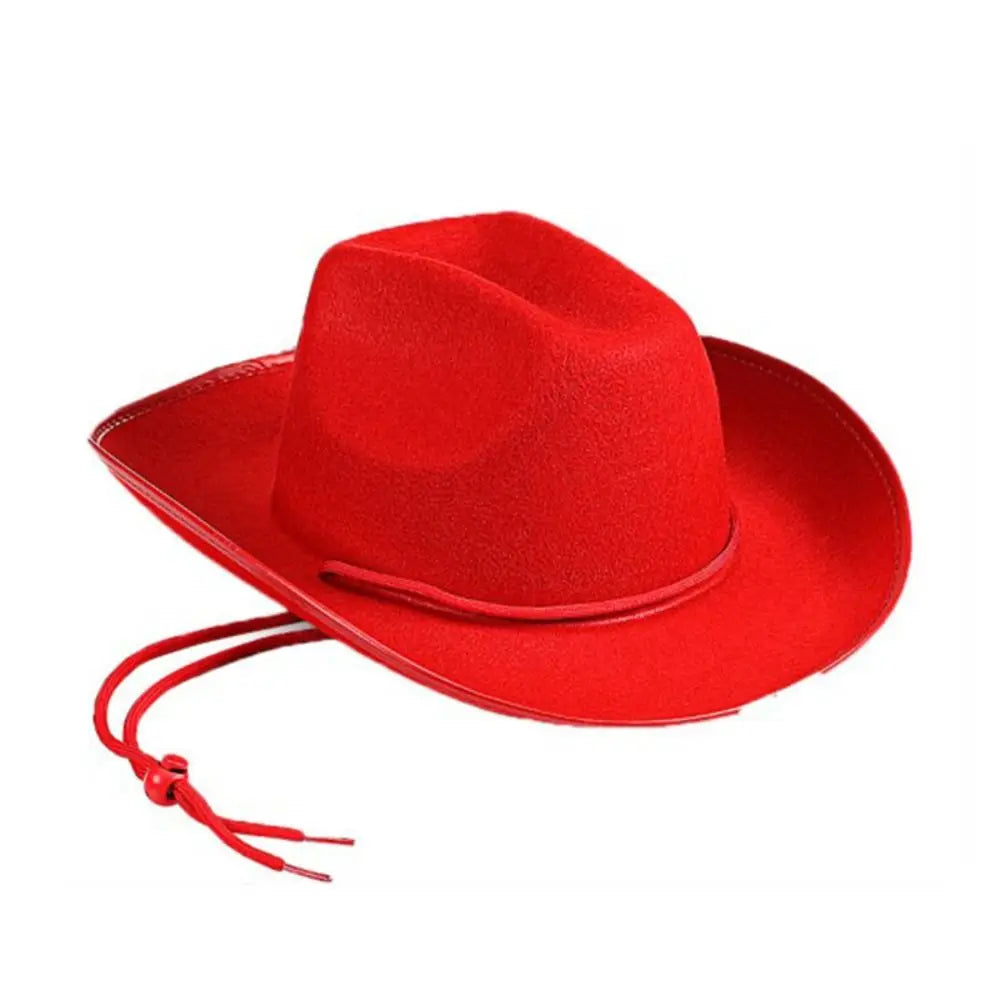 Cowboy Hat Women Men Cowboy Accessory Felt Princess Hat Bachelorette Party Hat Costume Party Cosplay Cowgirl Hat Performance