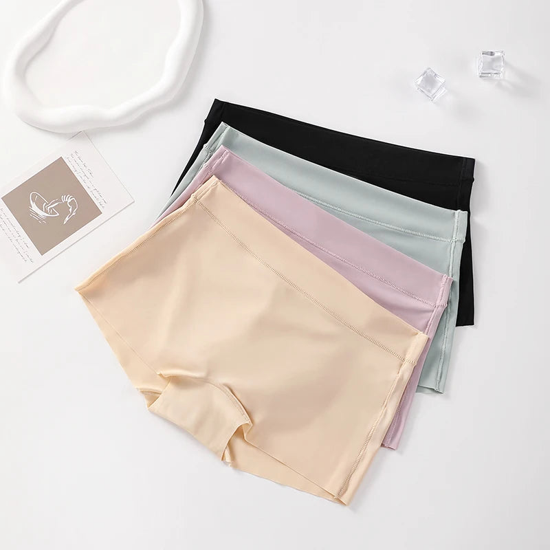Boxer Women Seamless Panties Plus Size Shorts Safety Short Pants Shorts Under the Skirt Underwear for Women Women's Panties Set