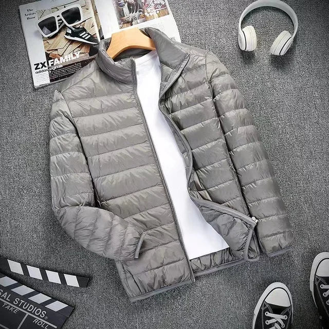 Down Jacket Men All-Season Ultra Lightweight Packable Water and Wind-Resistant Breathable Coat Men Hoodies Jackets 2023 New