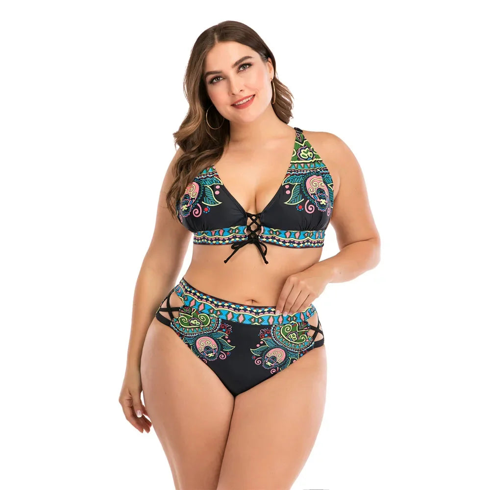 Push Up Bikini Sets Swimwear Women Swimsuit 2023 Plus Larges Size Bathing Swimming Suits Beachwear For Famale Sexy Biquini Wear