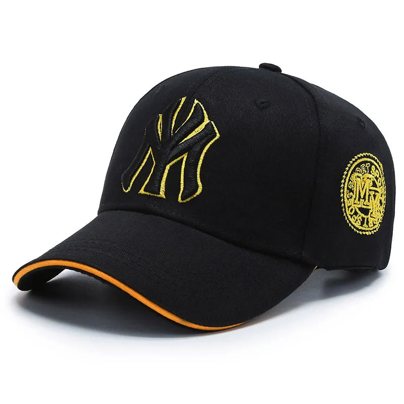 Fashion Korean Letter MY Baseball Cap 3D Embroidery Dad Hat Men Women Summer Sun Visor Caps Fishing Hat Unisex-Teens Hip Hop Hat