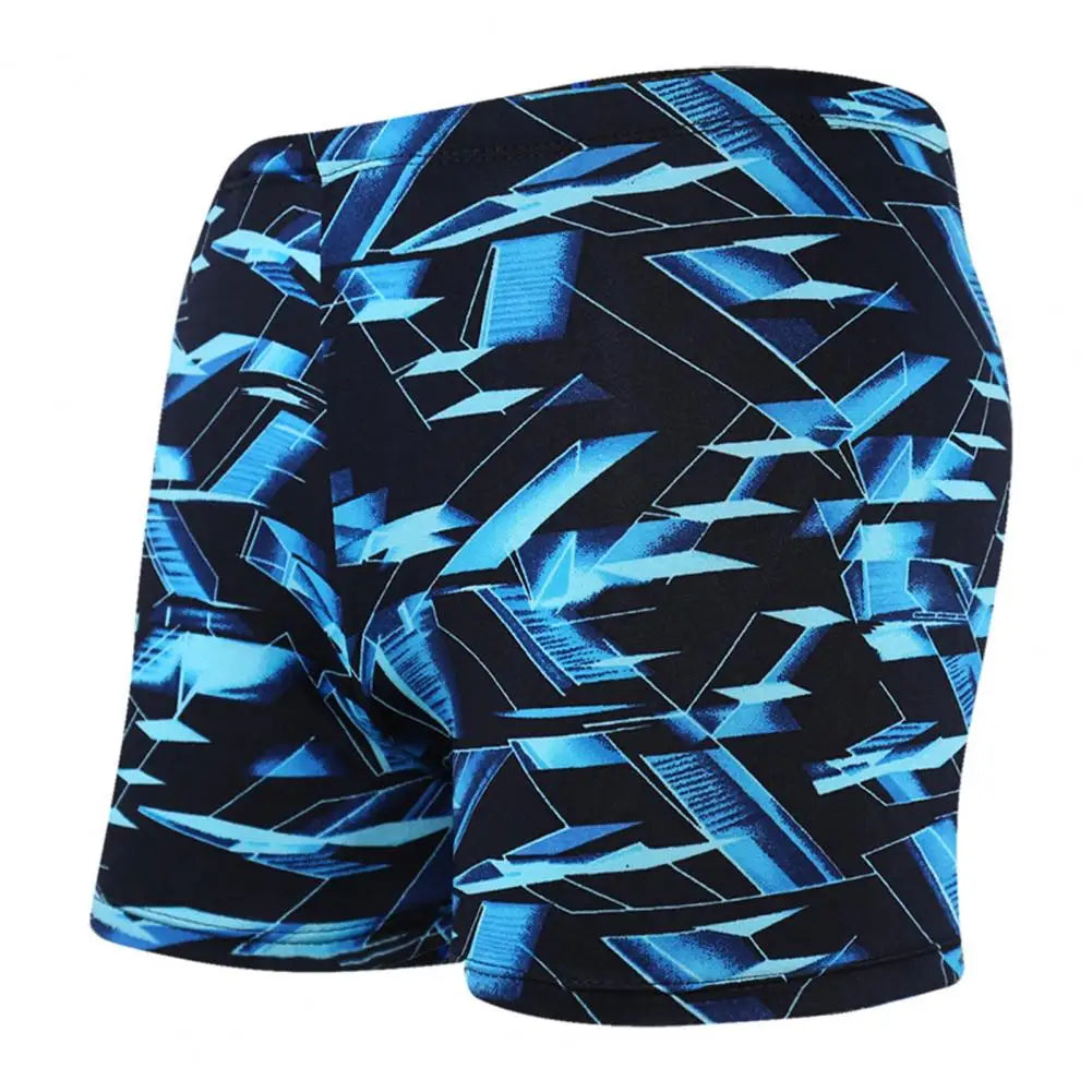 Men Swimming Trunks Colorful Print Quick Dry Slim Fit Swim Trunks Men's Surf Beachwear Men Swimwear Fashion Printed Swimsuit