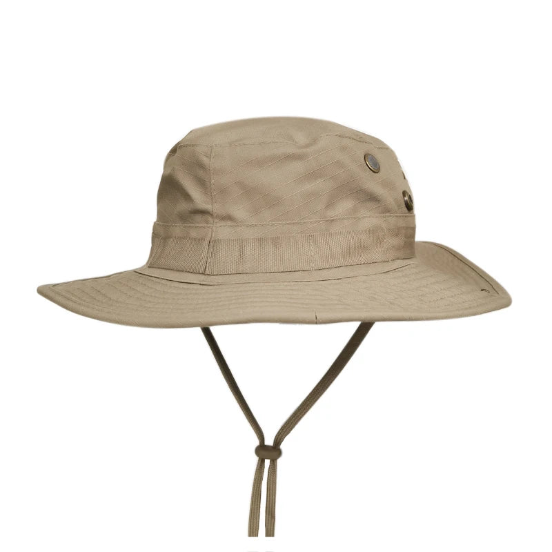 Camouflage Boonie Hat Wide Brim Men Women Sun Hat Outdoor Hiking Fishing Hunting Sports Caps Foldable Soft Hat