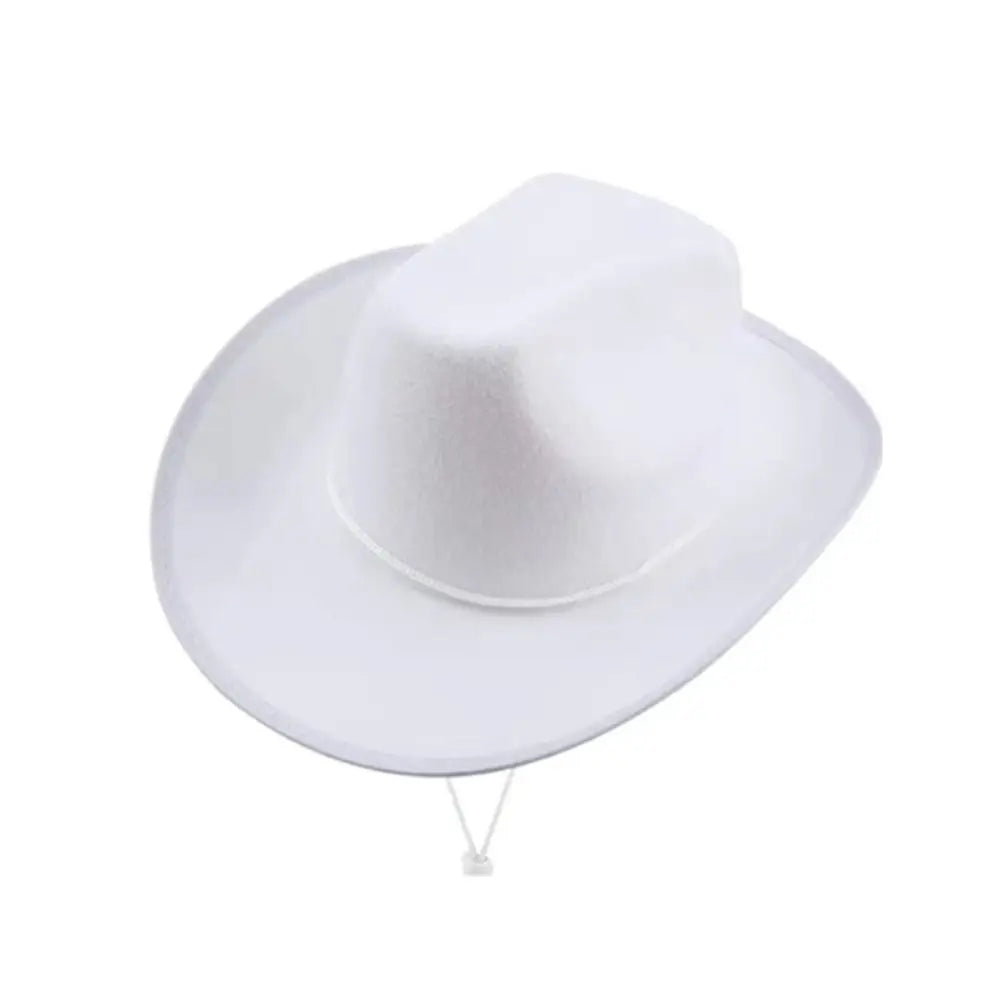 Cowboy Hat Women Men Cowboy Accessory Felt Princess Hat Bachelorette Party Hat Costume Party Cosplay Cowgirl Hat Performance
