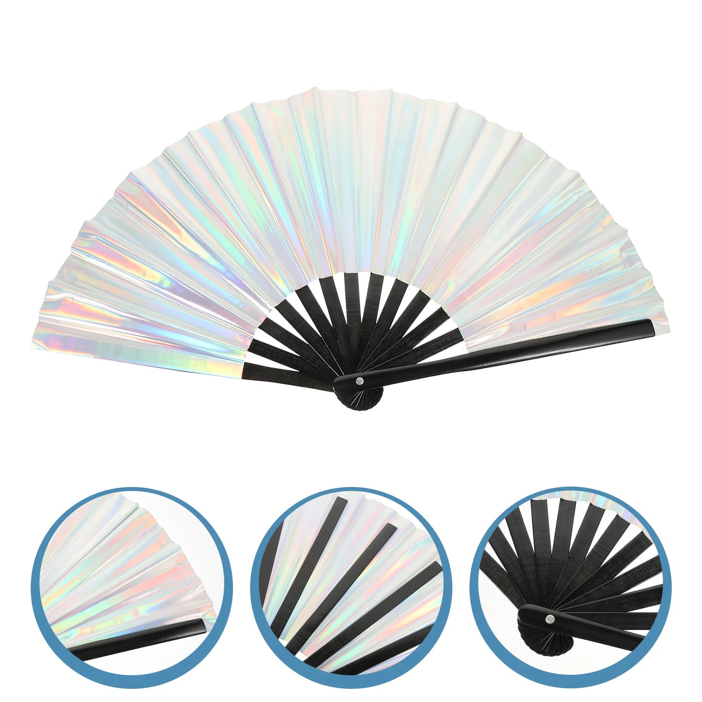 Portable Folding Fan Handheld Fans Rave Hand Fan Large Hand Fans Wedding Fans Bamboo Classical Folding Fans Home Decor