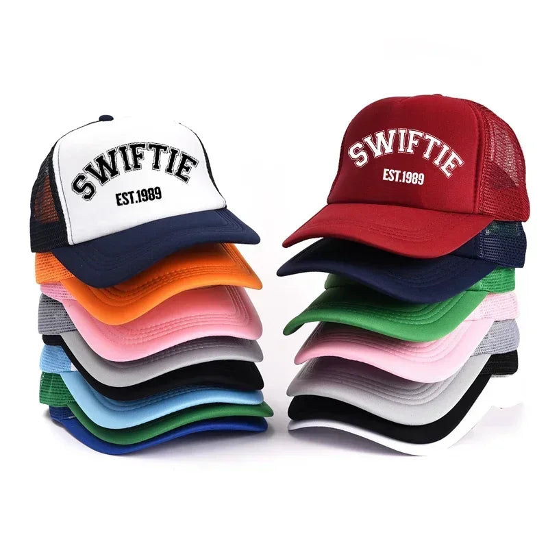 Wholesale Hot Selling 1989 Print Dad Hat Men Fashion Baseball Caps Retro Trucker Hat Unisex Gifts Mesh Cap From Fans Party Hat