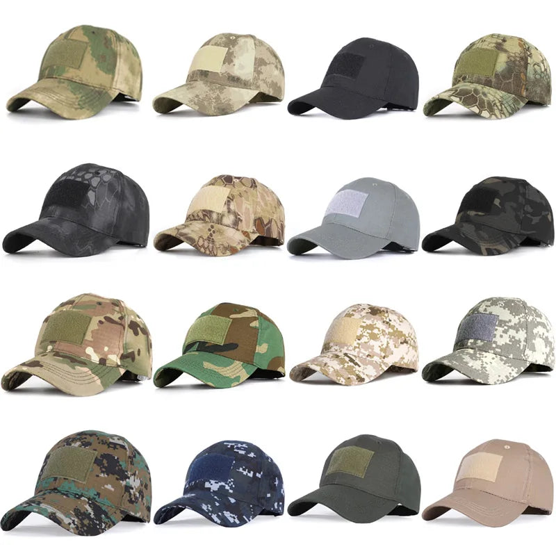 13 Colors Camouflage Men's gorras Baseball Cap Male Bone Masculino Dad Hat Trucker New Tactical Men's Cap Camo Snapback Hat