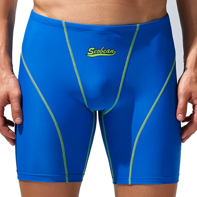 SEOBEAN-Men's Low Rise Colorful SWIM BOXER, Long VORTEX SWIMWEAR, New, 2024 summer