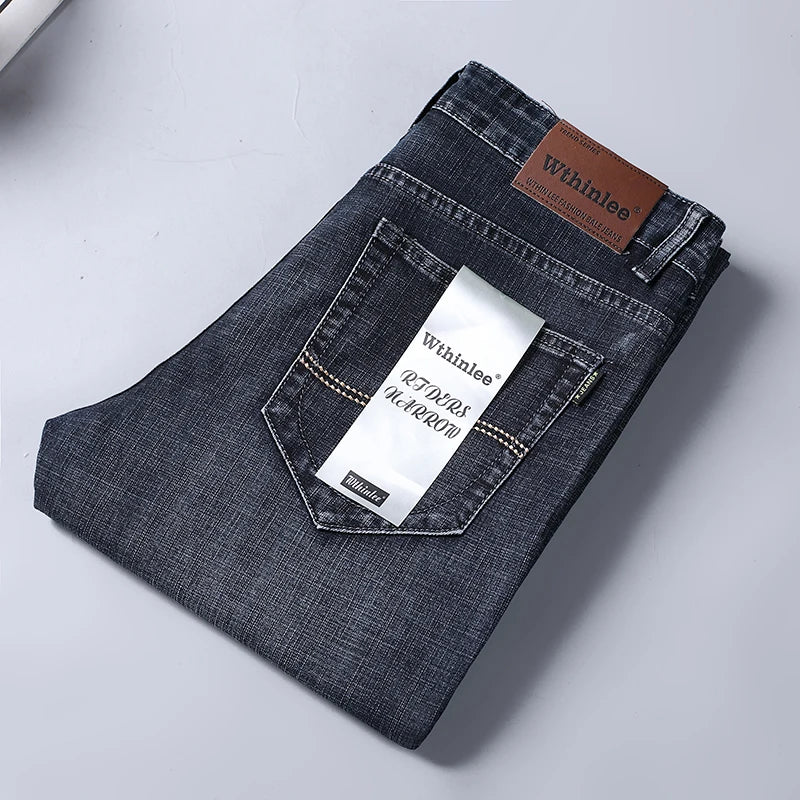 Men's Classic Jeans Jean Homme Pantalones Hombre Men Spijkerbroek Mannen Soft Black Biker Masculino Denim Overalls Men's Pants