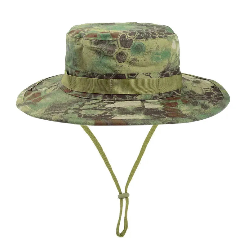 Camouflage Boonie Hat Wide Brim Men Women Sun Hat Outdoor Hiking Fishing Hunting Sports Caps Foldable Soft Hat