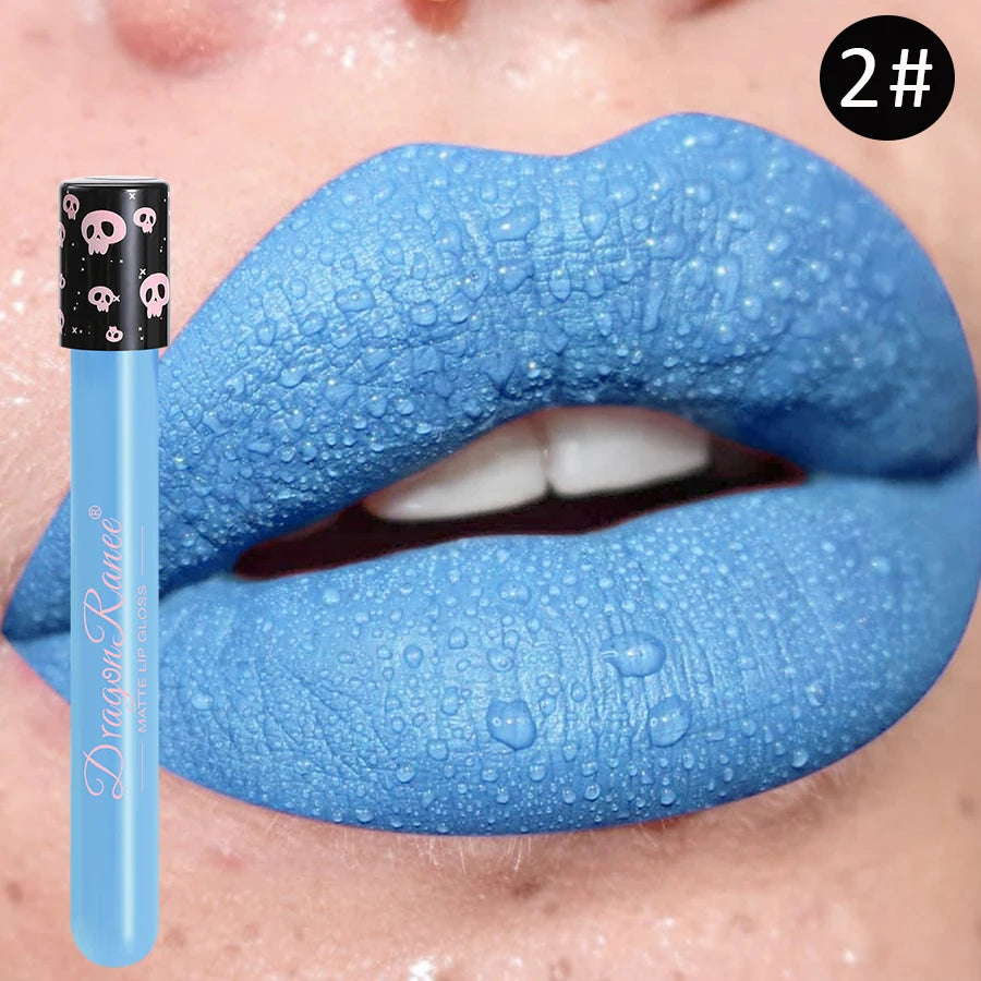 Colored Lip Gloss, Lip Glaze, Test Tube Lip Glaze, Lip Makeup, Easy to Color, Waterproof Matte Lip Gloss, Party Lip Makeup, Lip Gloss, Not Easy to Fade Lip Gloss