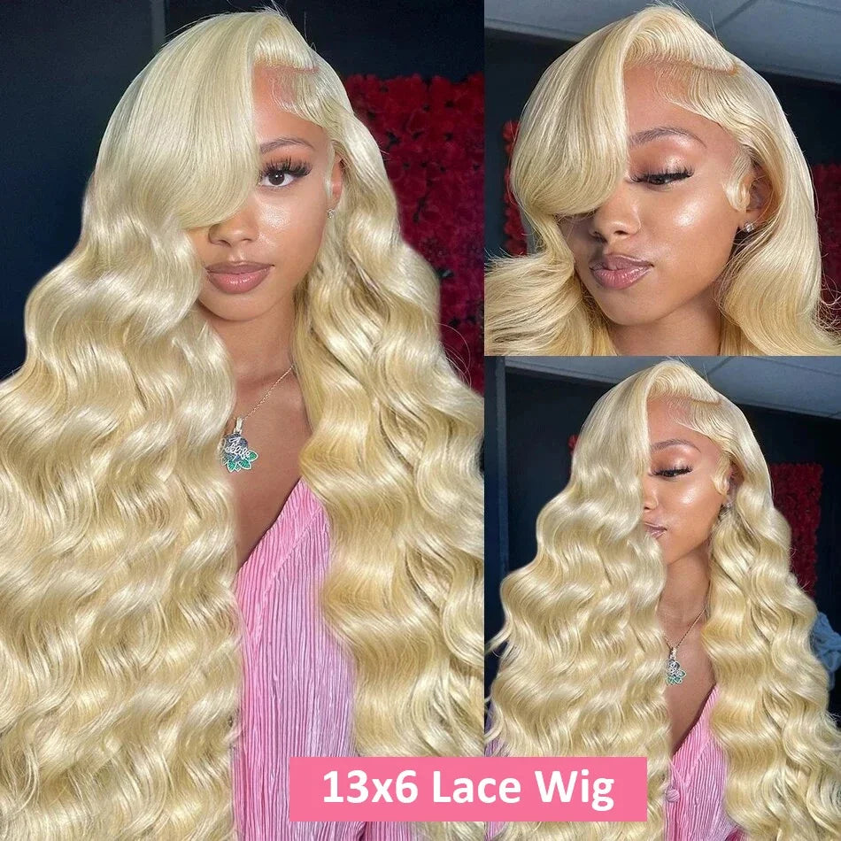 613 Hd Lace Frontal Wig Human Hair Body Wave 13x6 13x4 Lace Front Wig 180 Density Blonde Human Lace Front Wig 613 Human Hair Wig