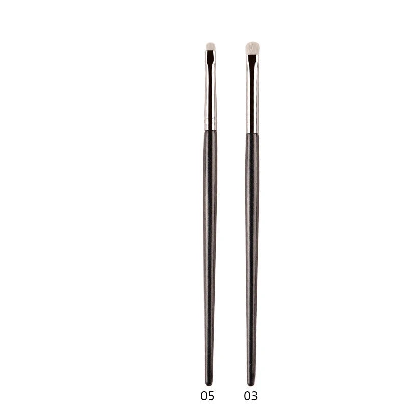 1pc White Pony Hair Eyeshadow Makeup brushes Small Smudge Precision Crease Detail Bevel Eye Shadow Make up brush Liner Lip