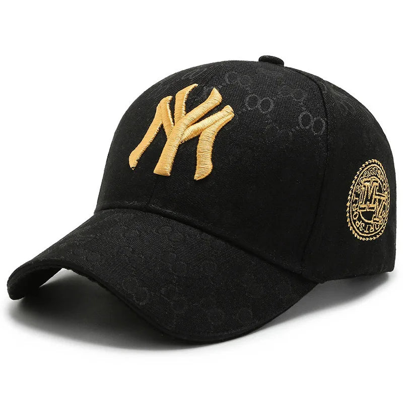 Fashion Korean Letter MY Baseball Cap 3D Embroidery Dad Hat Men Women Summer Sun Visor Caps Fishing Hat Unisex-Teens Hip Hop Hat